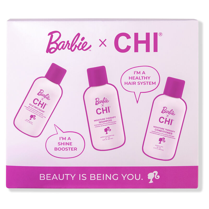 CHI x Barbie Dream Pink Kit - Front of Box image number null